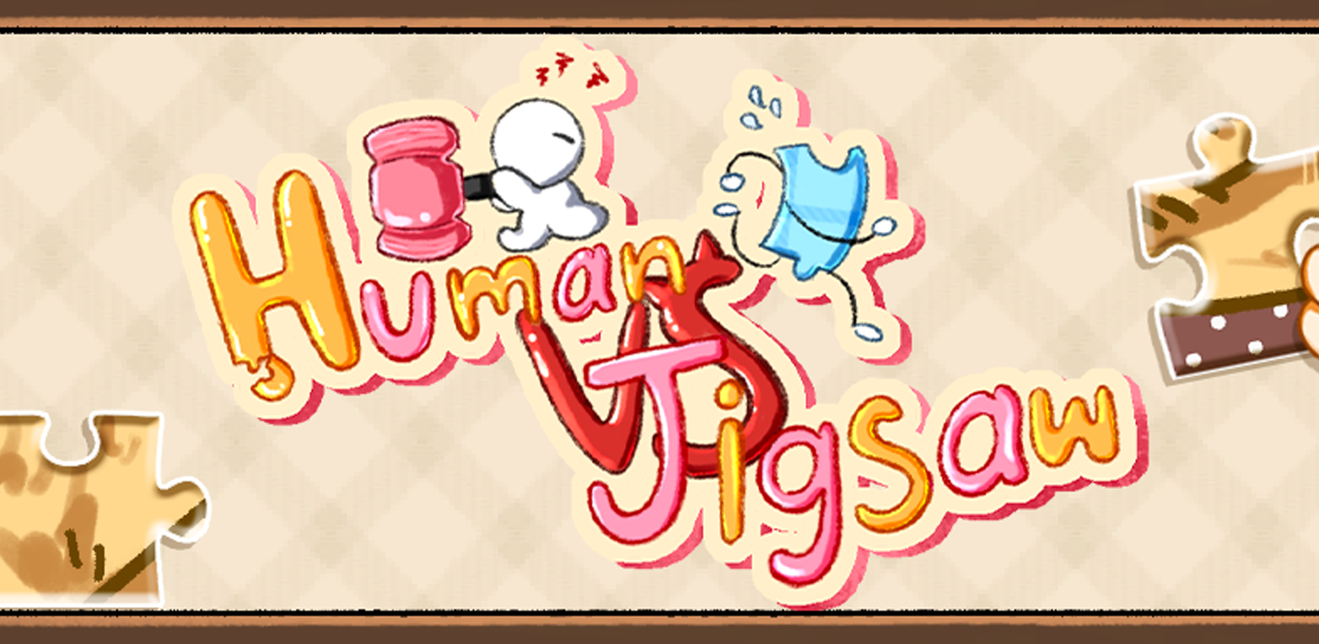 Human VS Jigsaw - WebGL PC 2D Game Puzzle Jigsaw