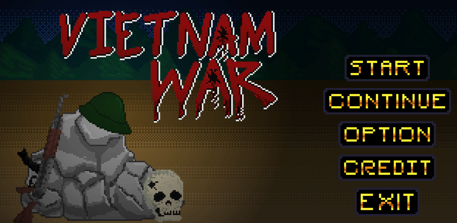 Vietnam War - WebGL - 2D Game - Shooter - Side Scrolling